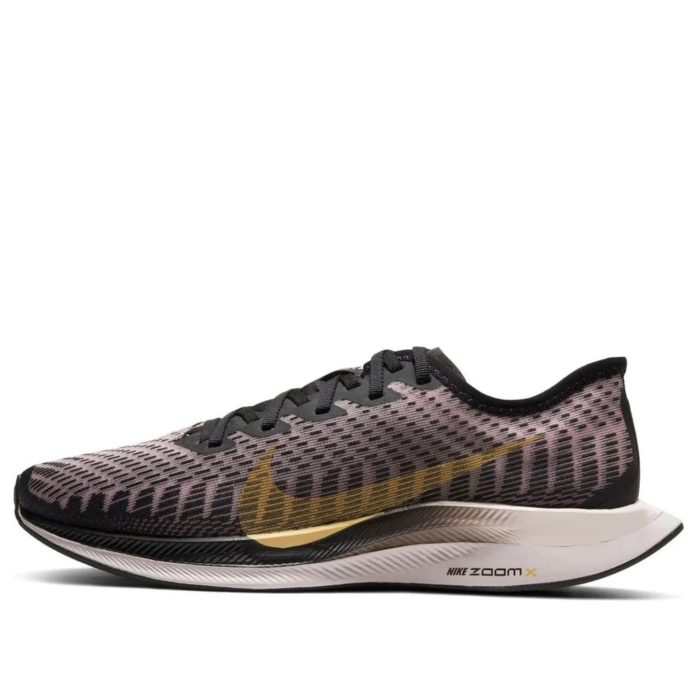 Nike® (Women's 11) Zoom Pegasus™ Turbo 2‎ Running Shoe in Black/Infinite Gold